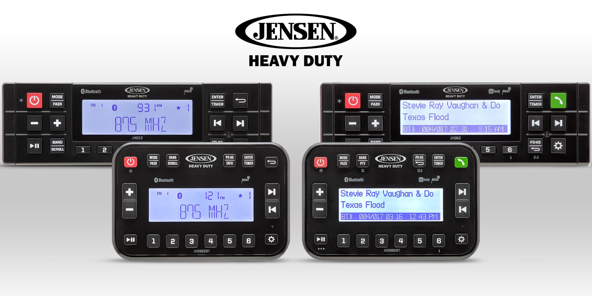 ASA Electronics® Introduces JENSEN Heavy Duty’s New Robust Stereo Lineup